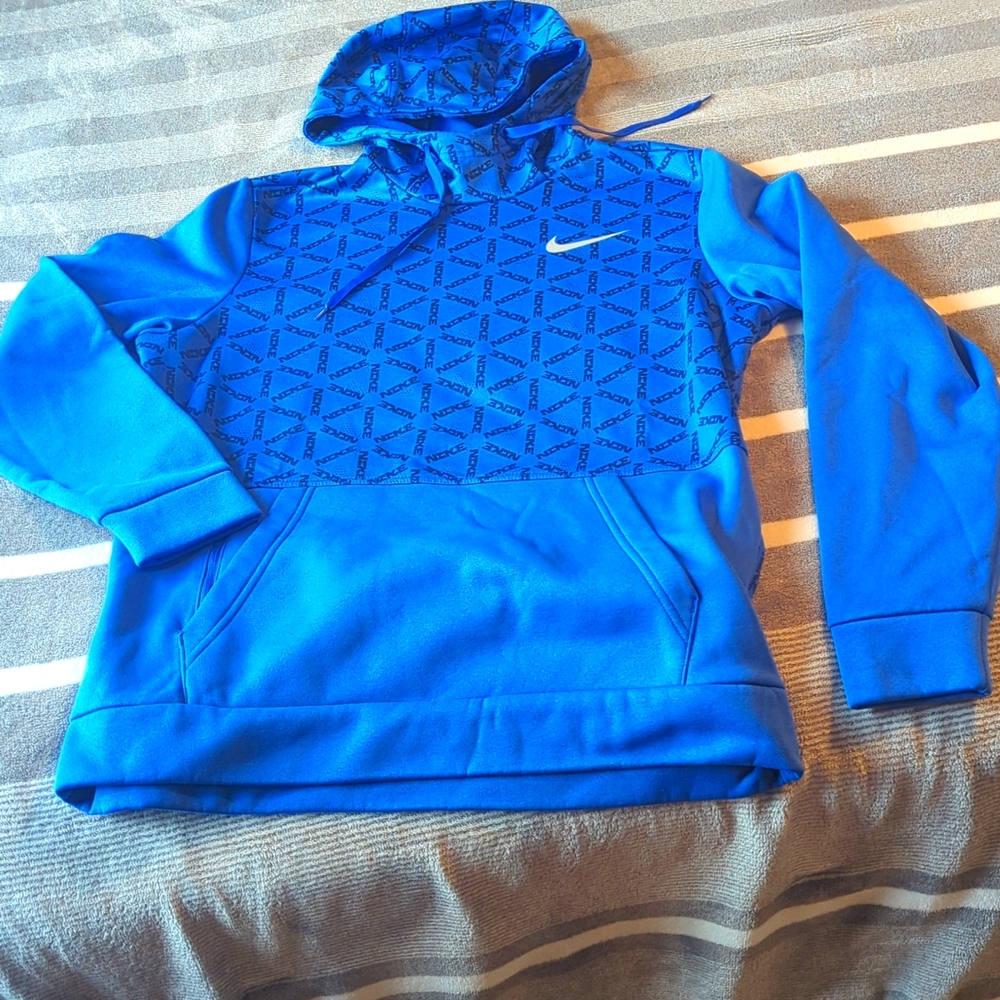 Nike Logo Adult M Blue Hoodie